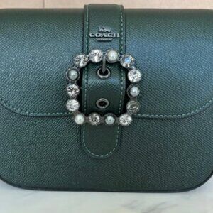 Brand New Coach Gemma Crossbody with Jeweled Buckle